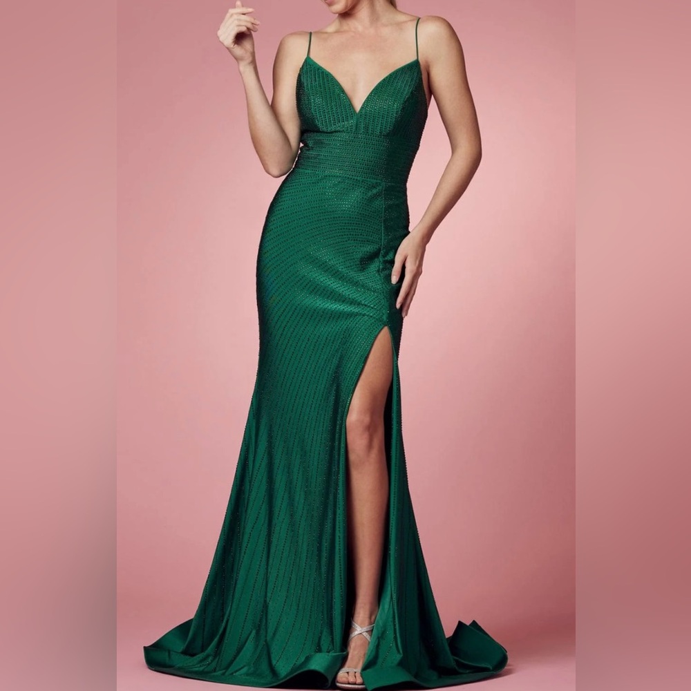 Nox Anabel E1038 - NWT Beaded V-Neck
Prom Dress SIZE 4